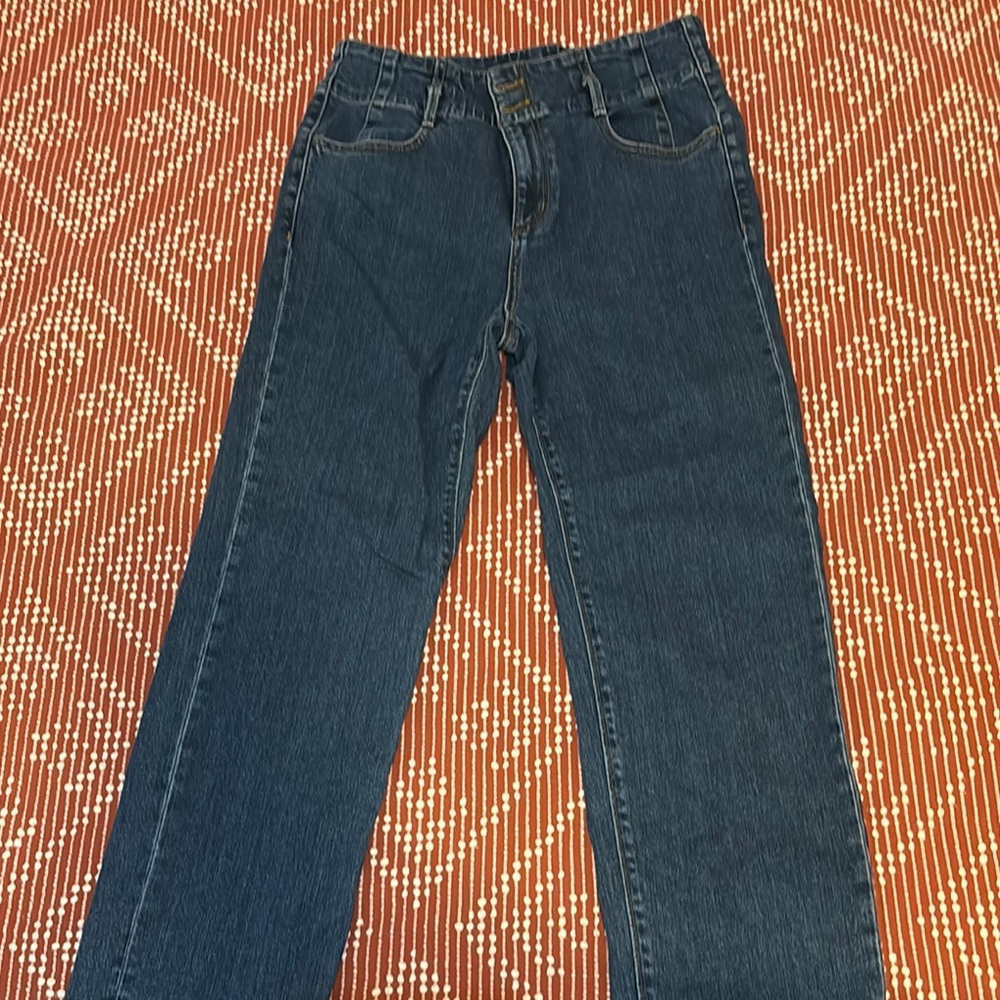 Classic Blue Denim Jeans, Ann Taylor, size 8, GUC
